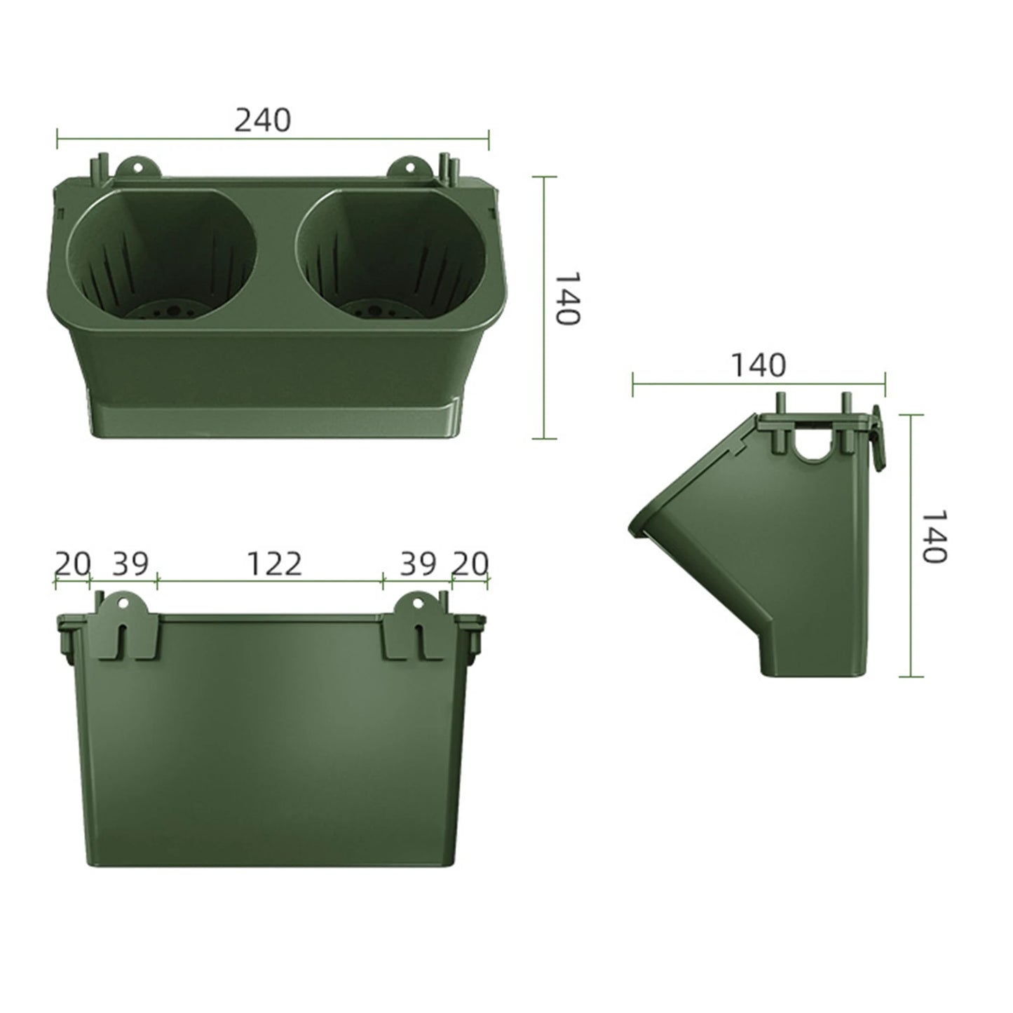 Verticale tuin plantenbak – stapelbare hangpot voor buiten zonder gaten te boren