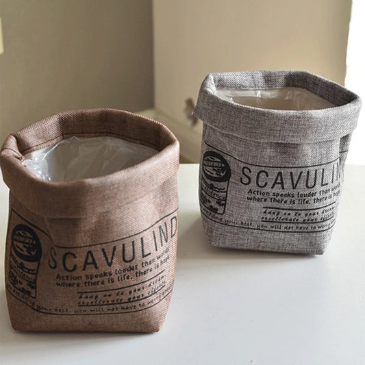 Wasbare Stoffen Plantenzak en Bloempot Cover