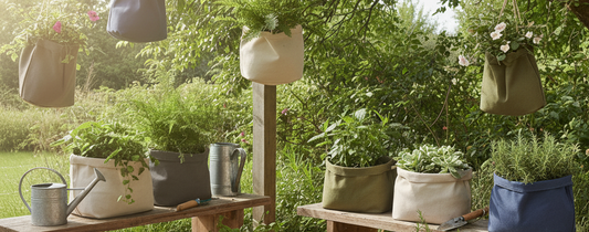 Hangende plantenzakken voor balkon en kleine tuinen | Plantenzakken.nl