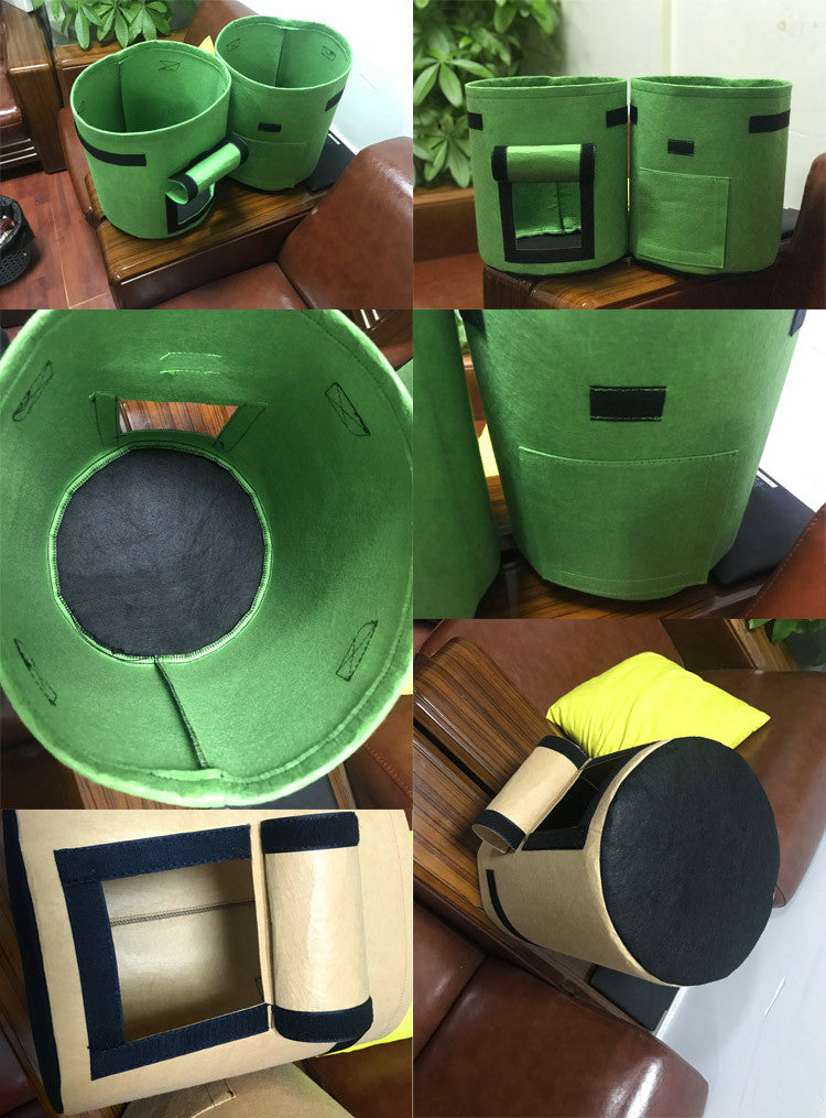 Aardappel Kweekzak – 7 & 10 Gallon Stoffen Grow Bag van Ademend Non-woven Materiaal | Herbruikbare Plantenzak voor Tuin & Balkon