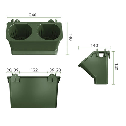 Verticale tuin plantenbak – stapelbare hangpot voor buiten zonder gaten te boren