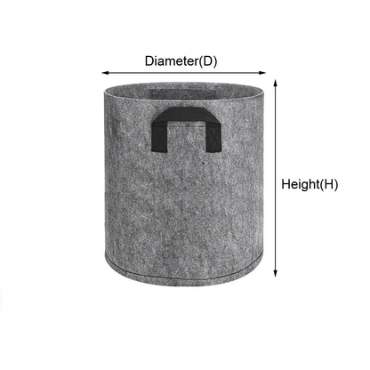 1 stuks Stoffen Plantenzak – Grijs of Groen Kweekzak van Vilt voor Groenten, Bloemen & Planten | Herbruikbare Kweekpot