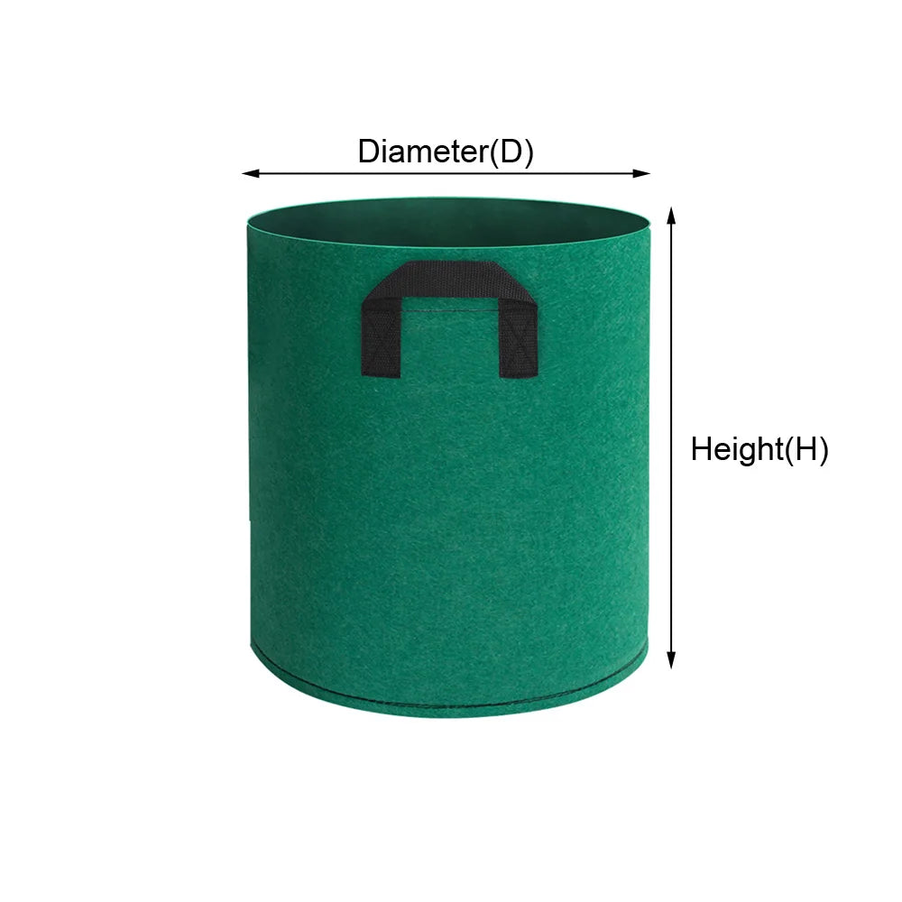 1 stuks Stoffen Plantenzak – Grijs of Groen Kweekzak van Vilt voor Groenten, Bloemen & Planten | Herbruikbare Kweekpot