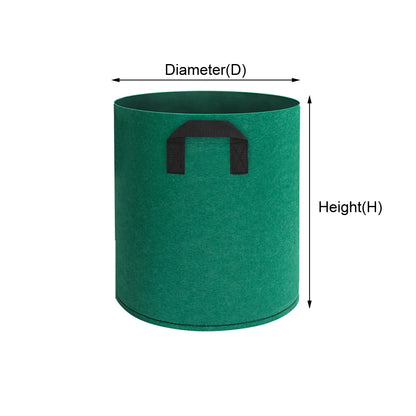 1 stuks Stoffen Plantenzak – Grijs of Groen Kweekzak van Vilt voor Groenten, Bloemen & Planten | Herbruikbare Kweekpot