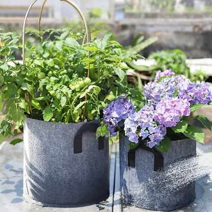 1 stuks Stoffen Plantenzak – Grijs of Groen Kweekzak van Vilt voor Groenten, Bloemen & Planten | Herbruikbare Kweekpot