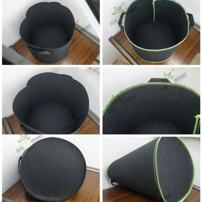 5 stuks Stoffen Plantenzakken – 1 t/m 10 Gallon (3,8–38L) Kweekzakken voor Groenten, Aardappelen, Bloemen & Bomen | Herbruikbare Kweekpotten