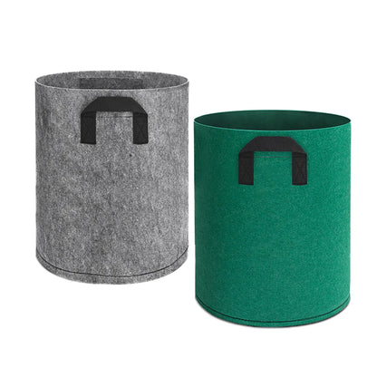 1 stuks Stoffen Plantenzak – Grijs of Groen Kweekzak van Vilt voor Groenten, Bloemen & Planten | Herbruikbare Kweekpot