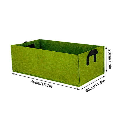 Rechthoekige Stoffen Kweekbak – Ademende Verhoogde Plantenzak van 40/50/60 cm | Tuinbed voor Groenten, Bloemen & Planten