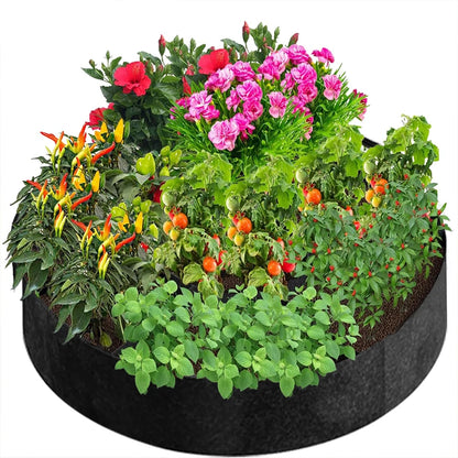 Duurzame 7-vaks plantenzak van nonwoven materiaal