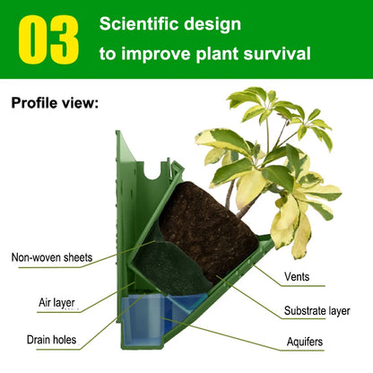 Verticale stapelbare plantenpotten – moderne hangende bloembakken voor buiten en tuinmuur