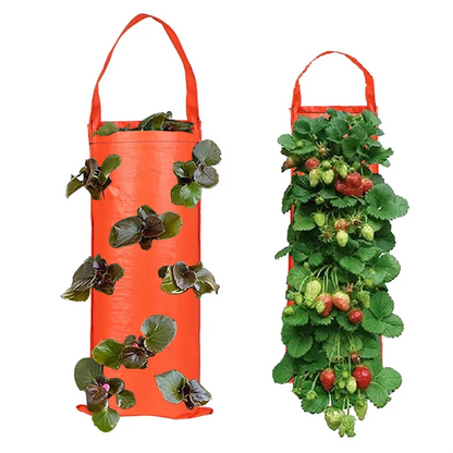 3 Stuks Ademende Hangende Kweekzakken – Plantenzakken voor Aardbeien, Bloemen, Aardappelen & Groenten | Herbruikbare Grow Bags van Non-Woven Vilt