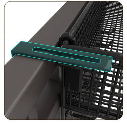 Metalen Hangende Plantenstandaard voor Balkon – Sterke IJzeren Plantenhouder voor Vetplanten en Bloempotten – Decoratieve Bloembak voor Raam of Balkonreling