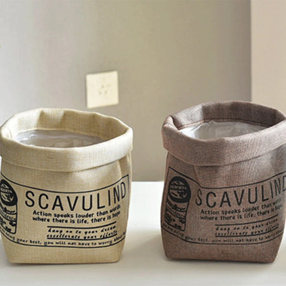 Wasbare Stoffen Plantenzak en Bloempot Cover