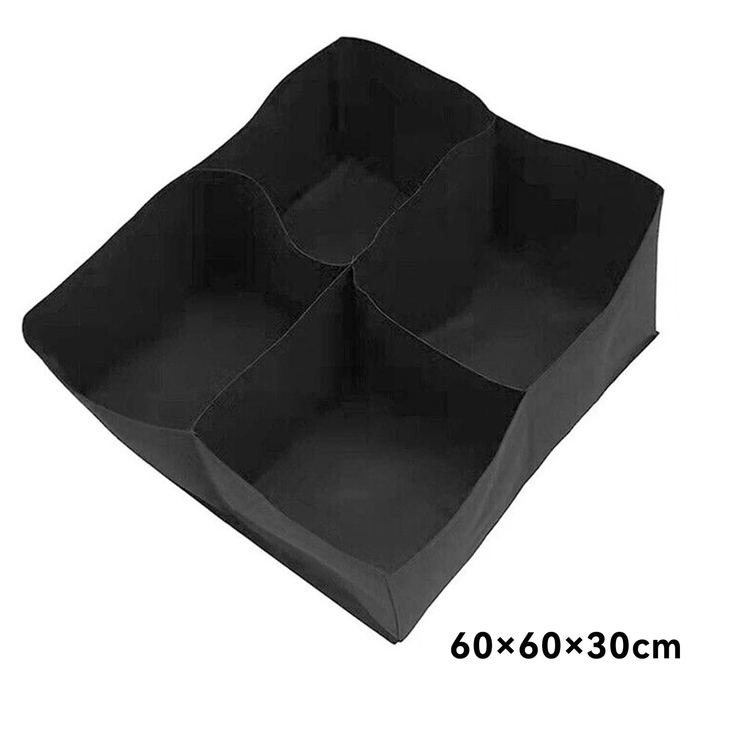 Rechthoekige Plantenzak met Multi-Vakken – Vilten Kweekzak voor Groenten, Tomaten & Aardappelen | Tuin & Balkon