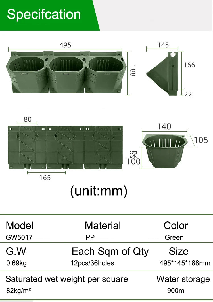 Verticale stapelbare plantenpotten – moderne hangende bloembakken voor buiten en tuinmuur