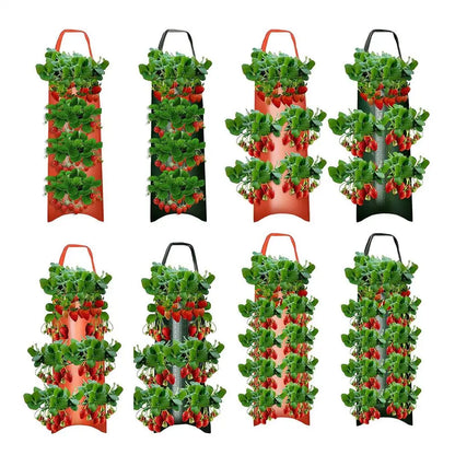 Hangende Aardbeien Plantenzak – Multifunctionele Kweekzak voor Groenten, Bloemen & Kruiden | Verticale Grow Bag voor Balkon & Tuin