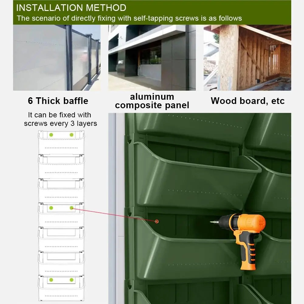Verticale muurplantenbak – hangende bloempot voor tuin, balkon en interieurdecoratie