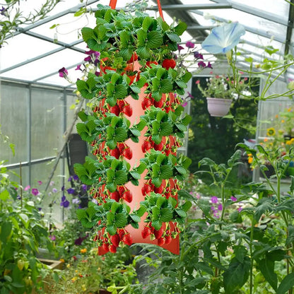 Hangende Aardbeien Plantenzak – Multifunctionele Kweekzak voor Groenten, Bloemen & Kruiden | Verticale Grow Bag voor Balkon & Tuin