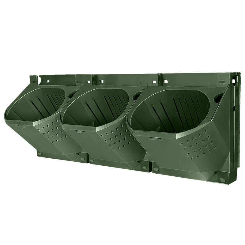 Verticale stapelbare plantenpotten – moderne hangende bloembakken voor buiten en tuinmuur