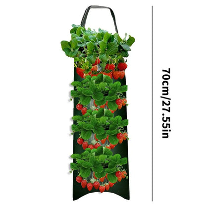 Hangende Aardbeien Plantenzak – Multifunctionele Kweekzak voor Groenten, Bloemen & Kruiden | Verticale Grow Bag voor Balkon & Tuin