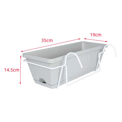 Hangende Bloempot voor Balkonreling – 6L Plantenbak voor Tuin & Balkon