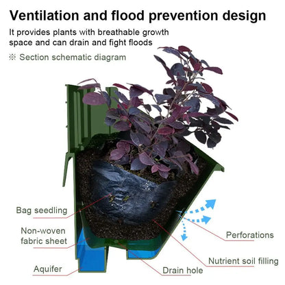 Verticale muurplantenbak – hangende bloempot voor tuin, balkon en interieurdecoratie