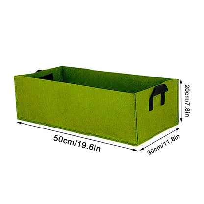 Rechthoekige Stoffen Kweekbak – Ademende Verhoogde Plantenzak van 40/50/60 cm | Tuinbed voor Groenten, Bloemen & Planten