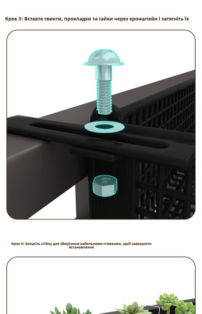 Metalen Hangende Plantenstandaard voor Balkon – Sterke IJzeren Plantenhouder voor Vetplanten en Bloempotten – Decoratieve Bloembak voor Raam of Balkonreling